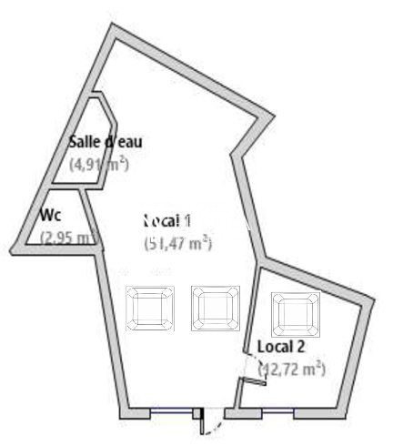 Bureaux avec Commercialité